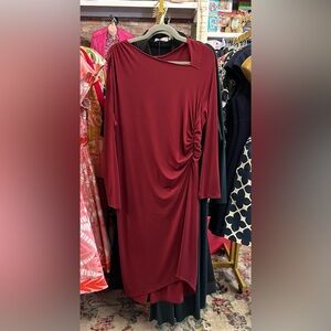 NWT Universal Standard Dahlia Long Sleeve Ruched side Dress Size S plus 14-16